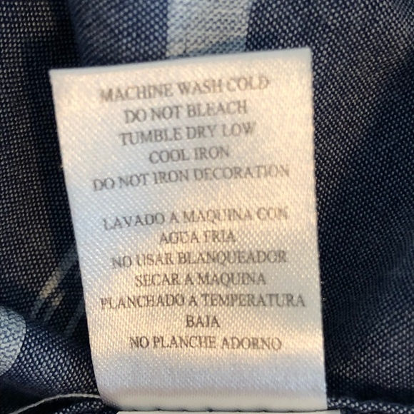 Distortion Cool Blue Cotton Short Sleeve Shirt-M - Picture 4 of 5